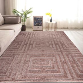 Tapete Sala 150X200 Alto Relevo Realce Eden 35 Taupe