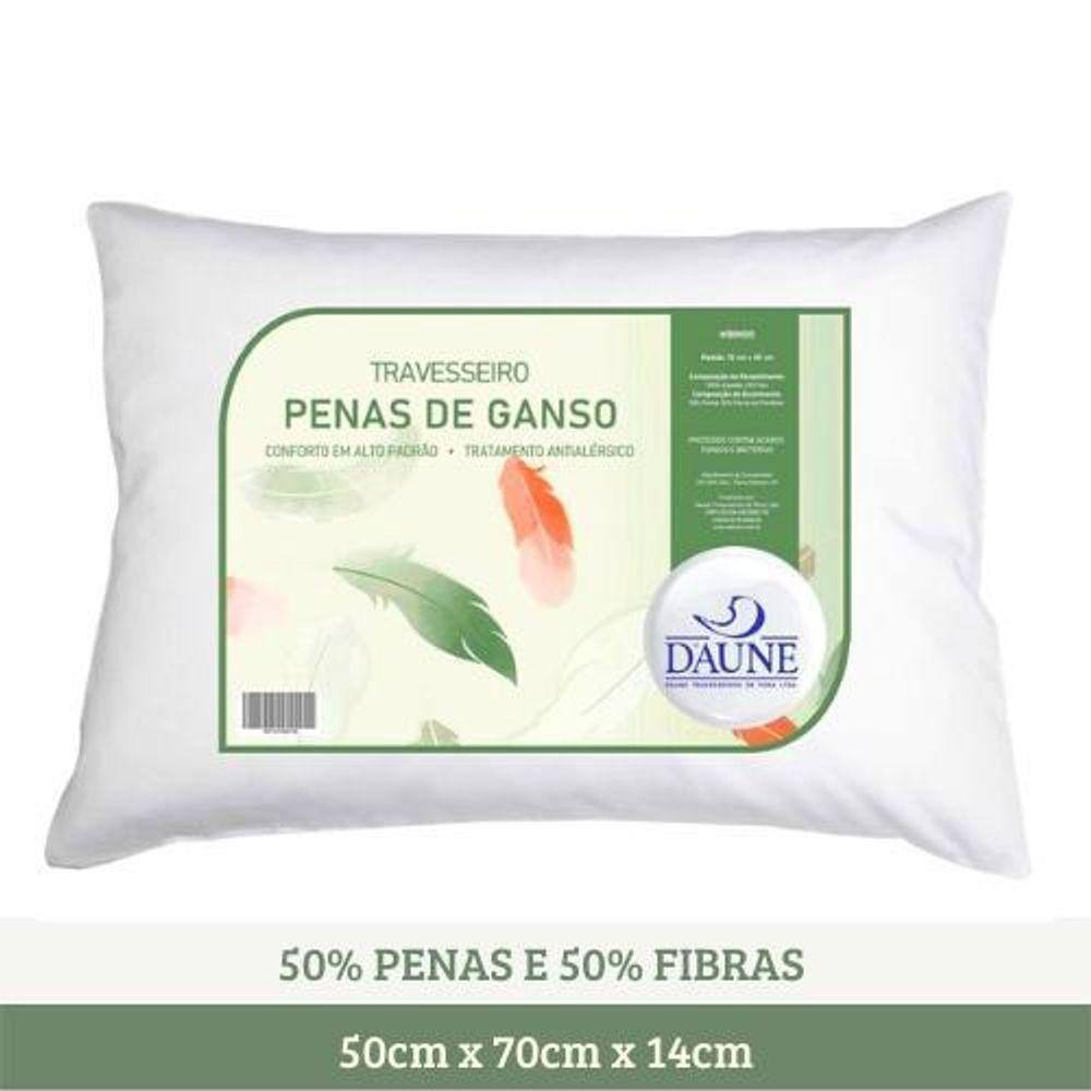 Travesseiro Daune 50% Penas 50% Fibras Silicone