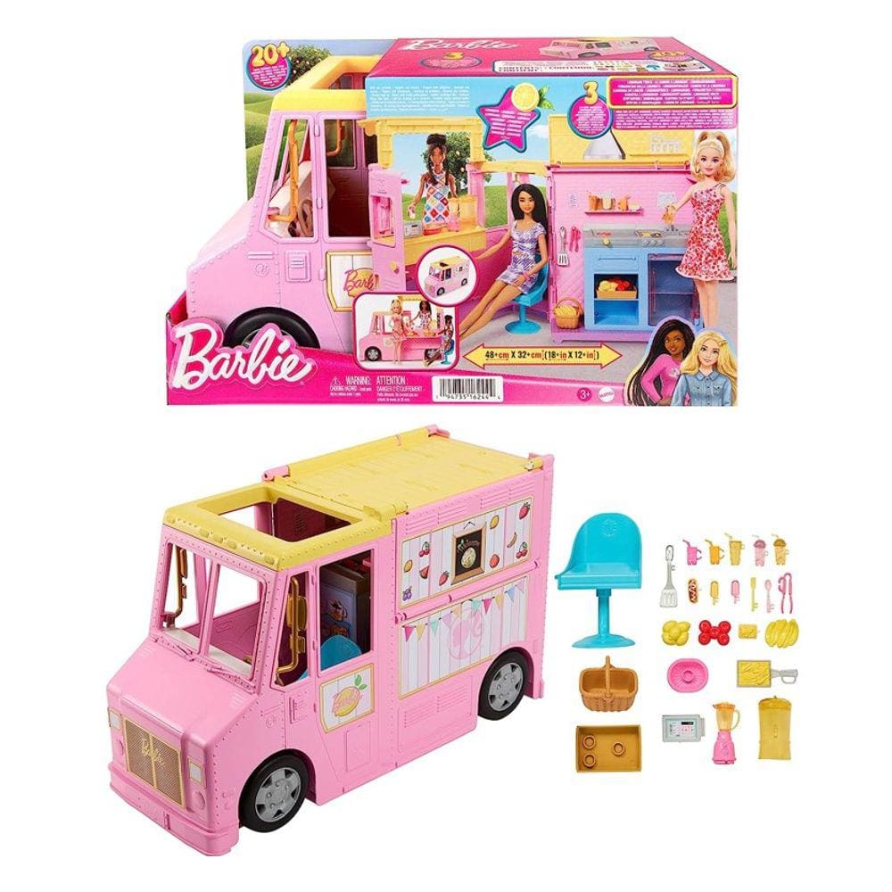 Barbie Trailer de Limonada O Filme Com Acessórios Mattel HPL71