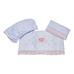 Jogo Lençol Berço 3 Peças Lovely Princess Classic For Baby