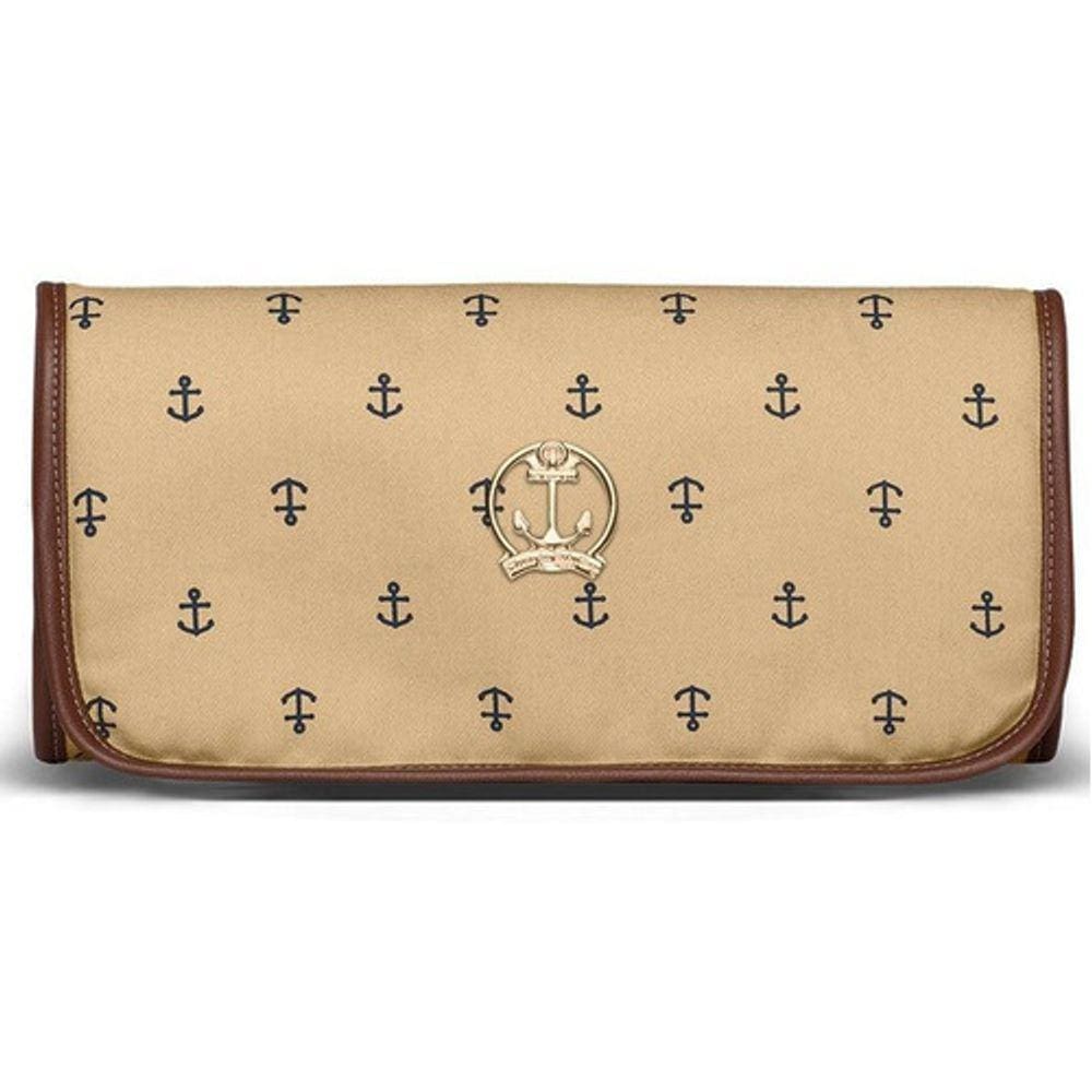 Trocador Portátil Navy Sarja Classic For Bags Cor Caramelo