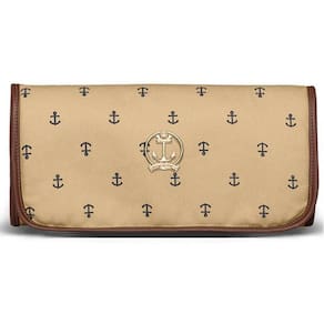Trocador Portátil Navy Sarja Classic For Bags Cor Caramelo