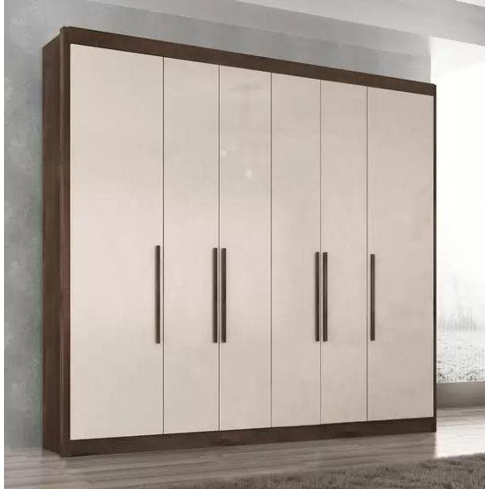 Guarda Roupa 06 Portas 6 Gavetas C/S Espelho Valencia - Quarta Divisão