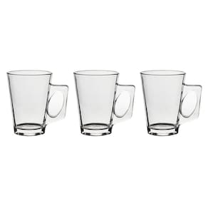 Jogo 3 Canecas De Vidro Casual 185Ml Class Home