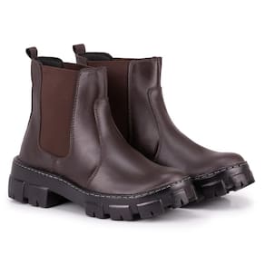 Bota Cano Curto M&D Store Com Sola Tratorada Calce Fácil