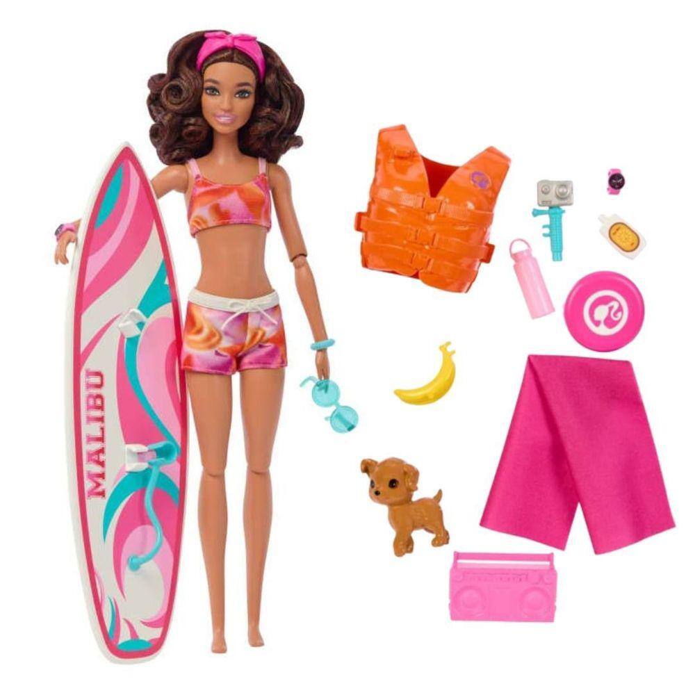 Boneca Barbie com Pets - Adota Cachorrinhos - Morena - Mattel