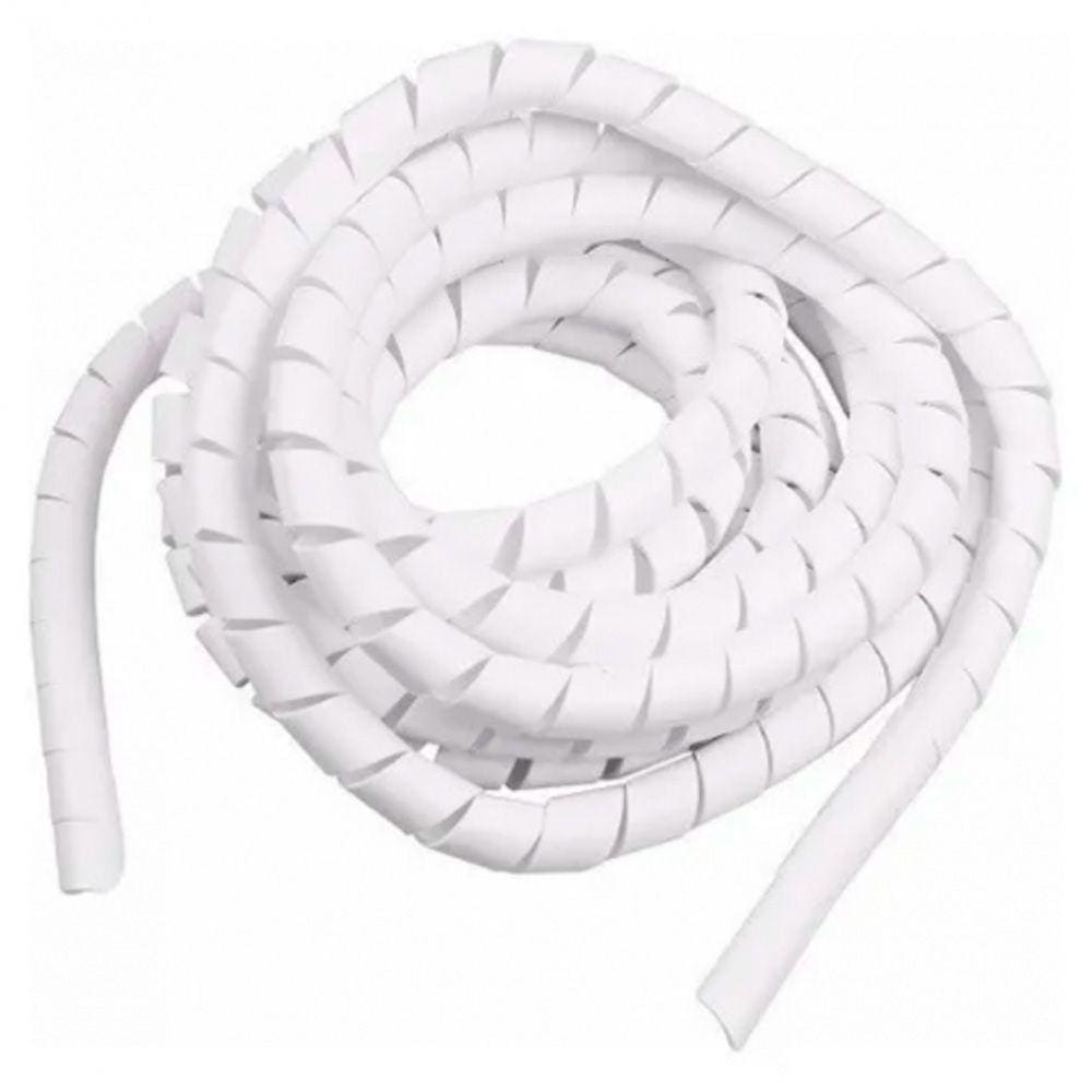 Caixa Espiraduto Organizador Fios Cabo 20mm 1` Branco Elesys