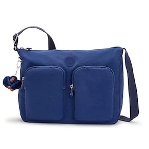 Bolsa Kipling Sidney Alça transversal - Azul Marinho