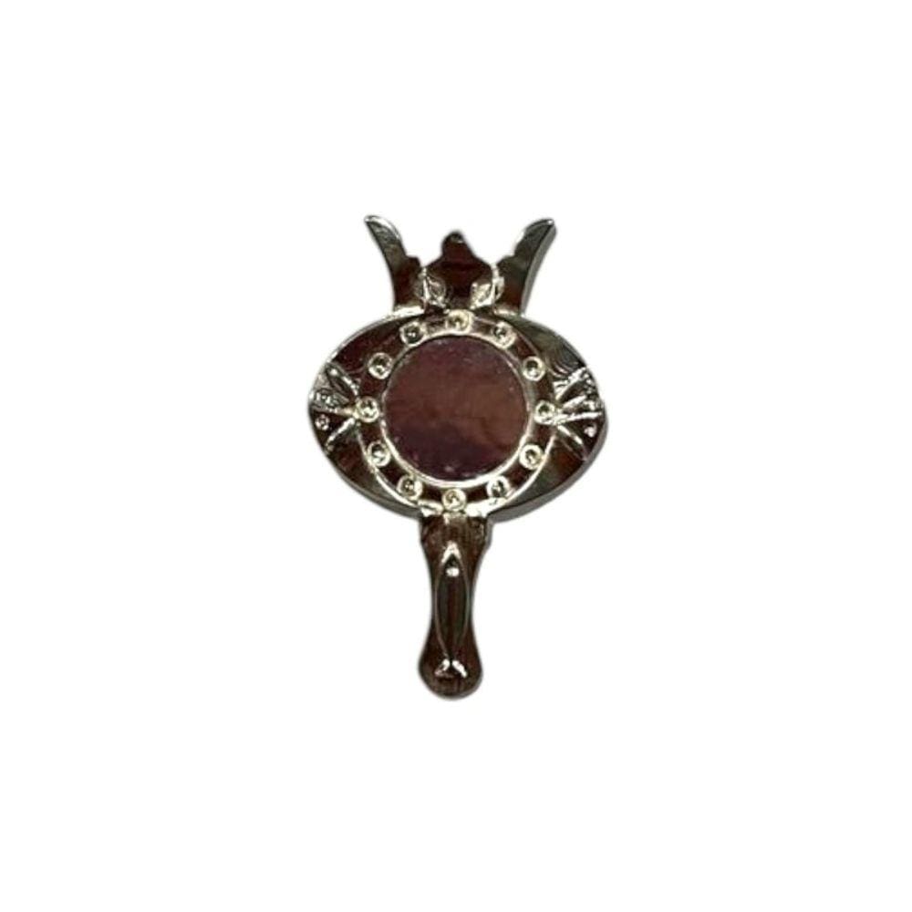 Pingente Abebê Imagem de Iemanjá 5,8 cm Metal Niquelado