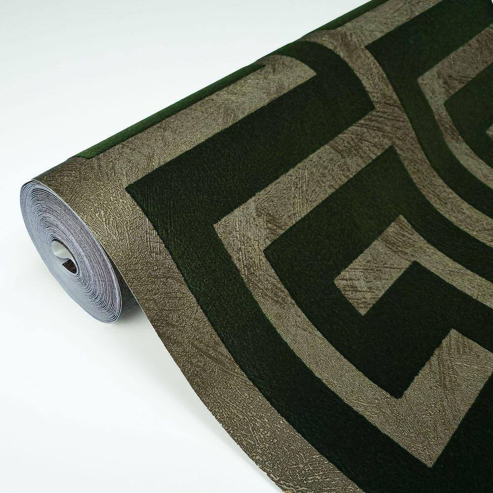 Papel de Parede Aveludado Geométrico DK-0110 - 0,53X10m ( ± 3%)