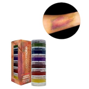 Kit Com 4 Hematoma Cenográfico Corporal C/ 6 Cores Halloween