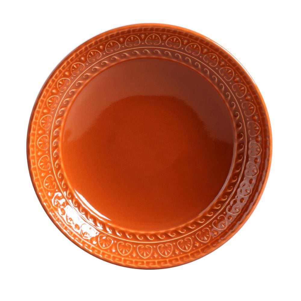 CONJUNTO C/ 6 PRATOS FUNDO GREEK CANTALOUPE Ø 21cm