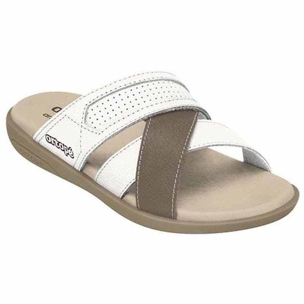 Chinelo Infantill Autêntica Nº°24 Cor Off White Granito  - Ortopé