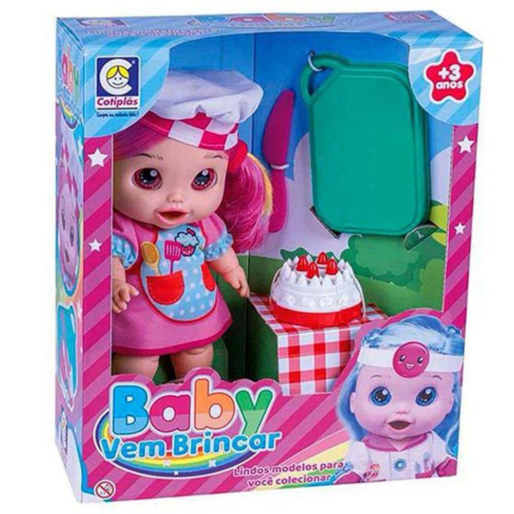 Boneca Baby Brincar De Sorvete Gelateria Cotiplás Brinquedos