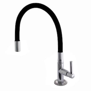 Torneira Cozinha Mesa Bica Flexível Preto Karson