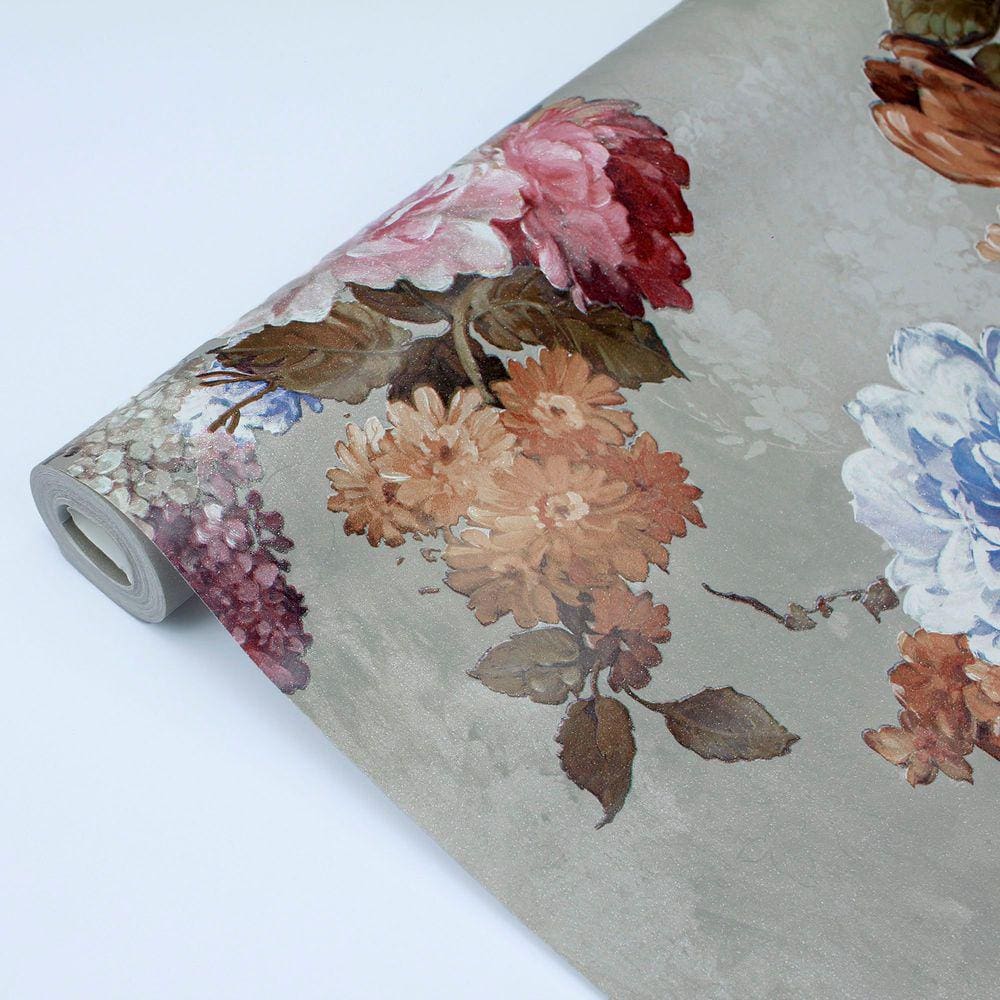 Papel de Parede Vinilizado Floral DK-0179 - 0,53X10m ( ± 3%)