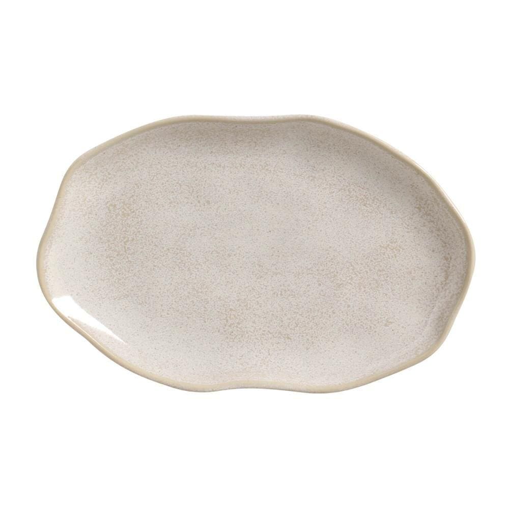 Conjunto c/ 4 Travessas Oval Rasa Média Bio Latte 30x20cm