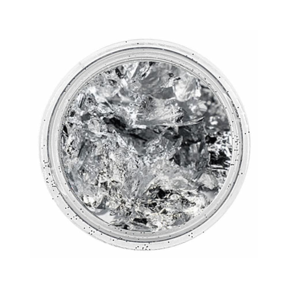 Glitter Em Flocos De Prata Ag 30G