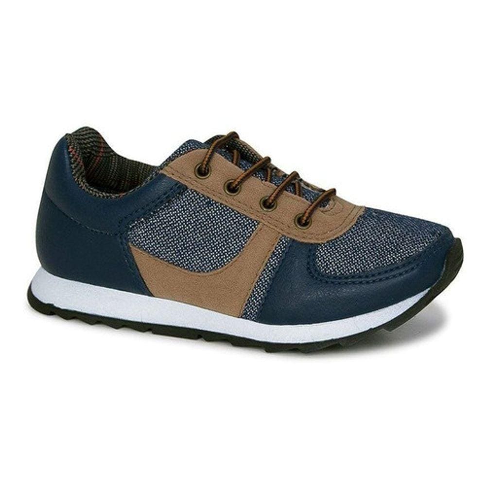 Tênis Infantil Masculino Diversão Boy Denim Nº24 Cor Azul - Sugar Shoes