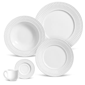 Aparelho De Jantar 20 Peças Roma Branco