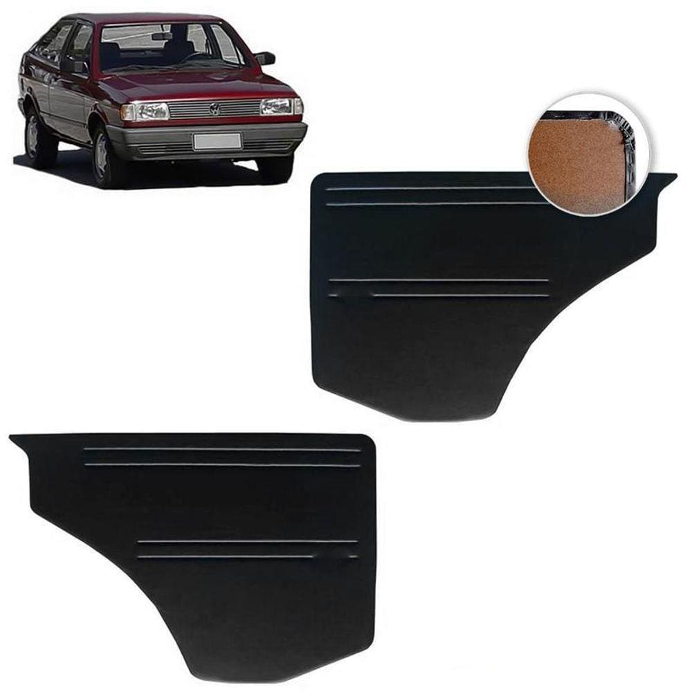 Forro De Porta Traseira Gol 81-94 Vinil Preto