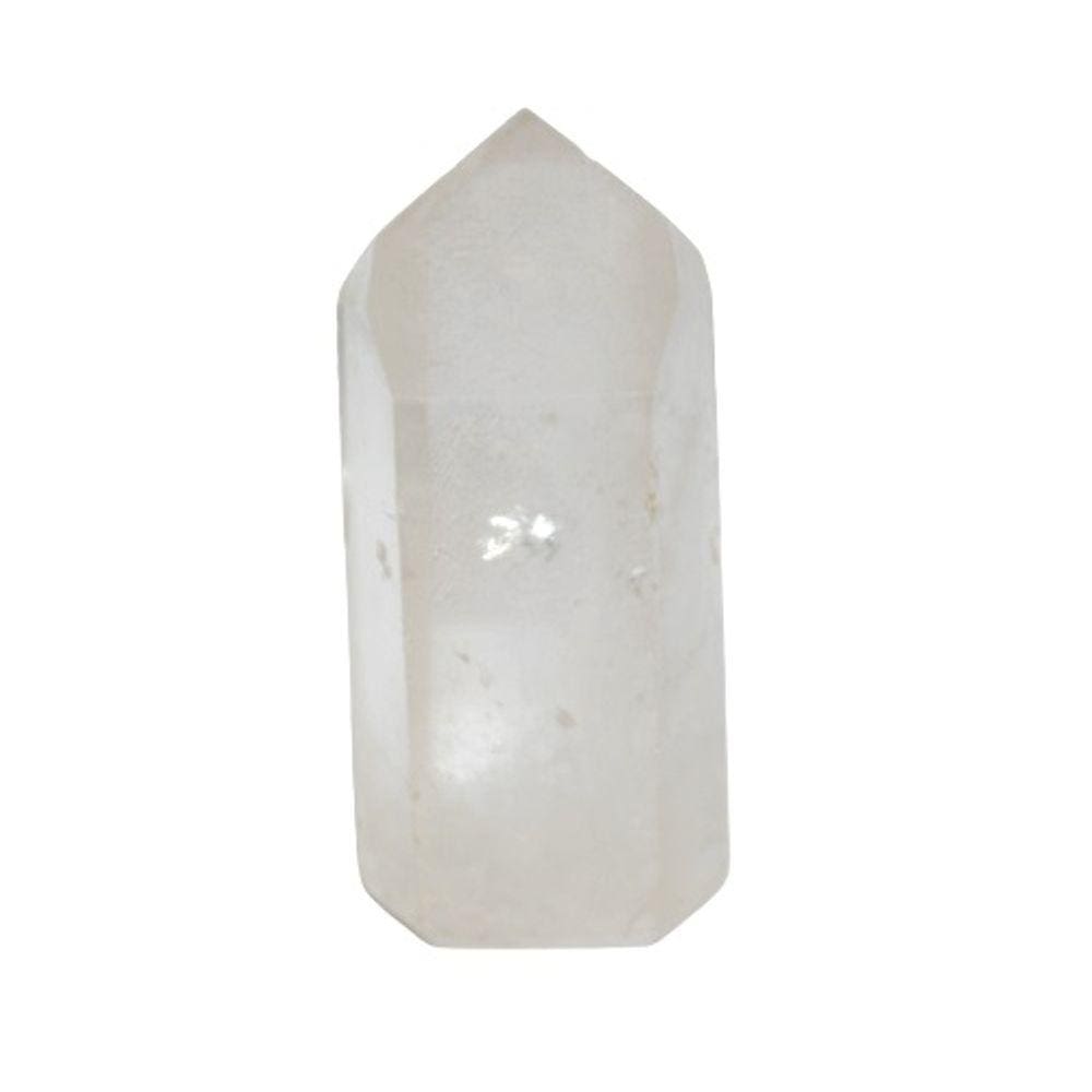Ponta Cristal Pedra Lapidado Tipo B com 50 a 60 mm