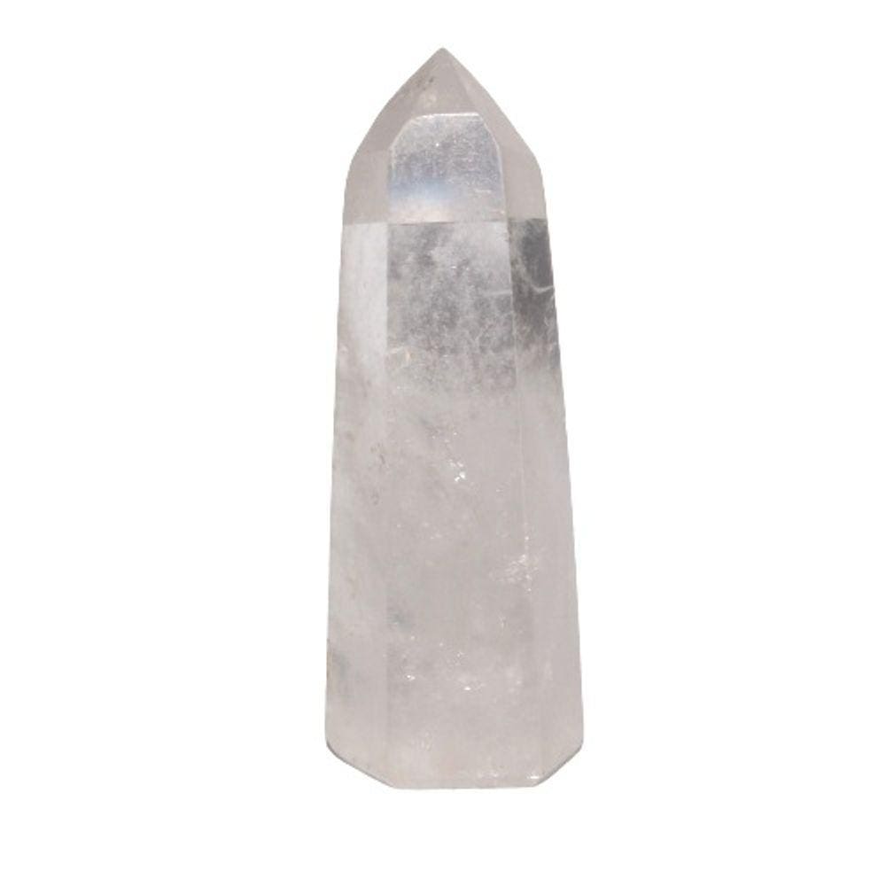 Ponta Cristal Pedra Lapidado Tipo B com 70 a 80 mm