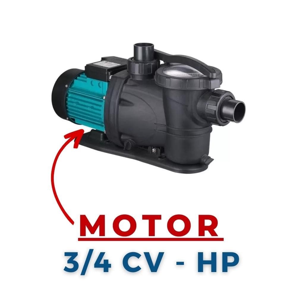 Motobomba Piscina Lepono 3/4 CV HP MON 220V PDR