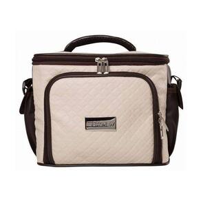 Bolsa Térmica 3 Potes - Marfim Com Marrom Fit Model