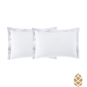 Kit 2 Fronhas Toque Acetinado 35x50 Altenburg Branco