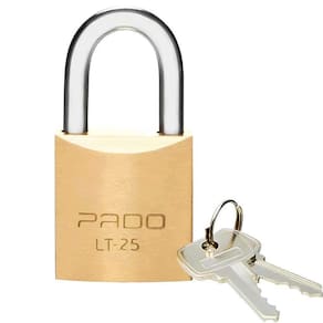 Cadeado de 25 mm Mesmo Segredo com 2 Chaves PADO