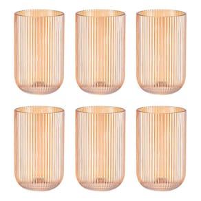 Jogo de Copos Cameratta Ambar Luster 425 ml com 6 Peças Lhermitage