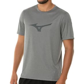 Camiseta Dry Mizuno Masculina Logo Manga Curta Leve Academia
