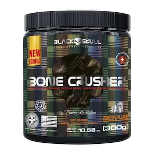 Pré Treino Bone Crusher Black Skull 300G Blackberry Lemonade