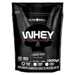 100% Whey Hd Chocolate 900G Refil - Black Skull