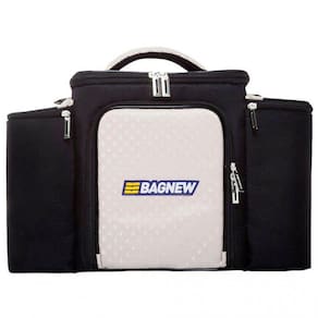 Bolsa Térmica 4 Potes - Preta Branco Fashion - Padrão: Único