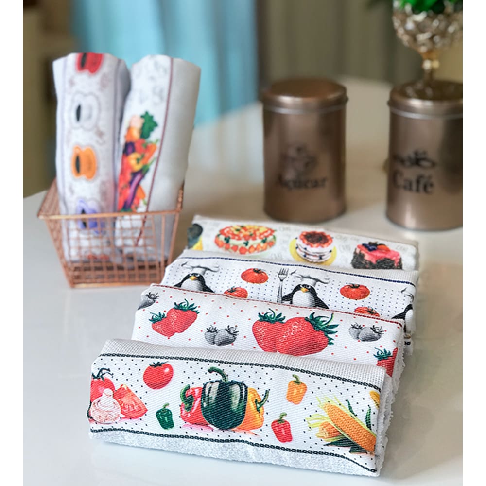Kit 10 Pano de Prato Bom e Barato Pano de Copa Branco Pano de Louça super absorvente Marca Casa da Toalha