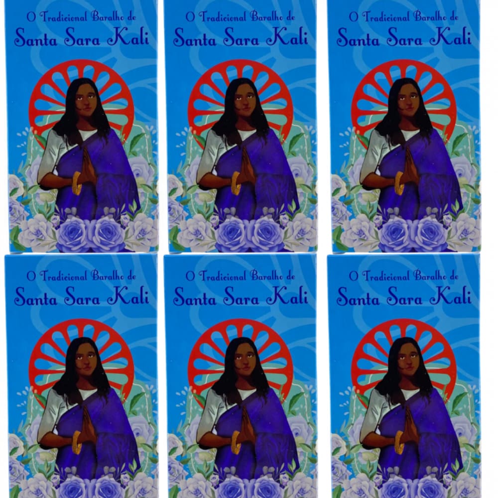 KIT c/ 6 O Tradicional Baralho Santa Sara Kali 36 Cartas Pla