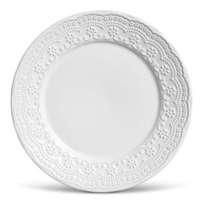 CONJUNTO C/ 6 PRATOS RASO MADELEINE BRANCO Ø 26 cm