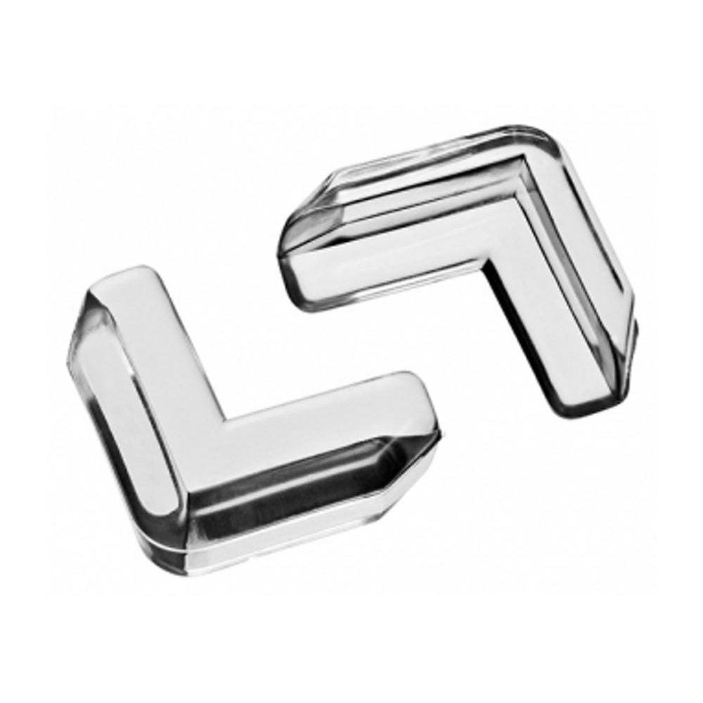 Protetor de Quina e Prateleira 4 Unidades 17x1x11cm Branco Ordene