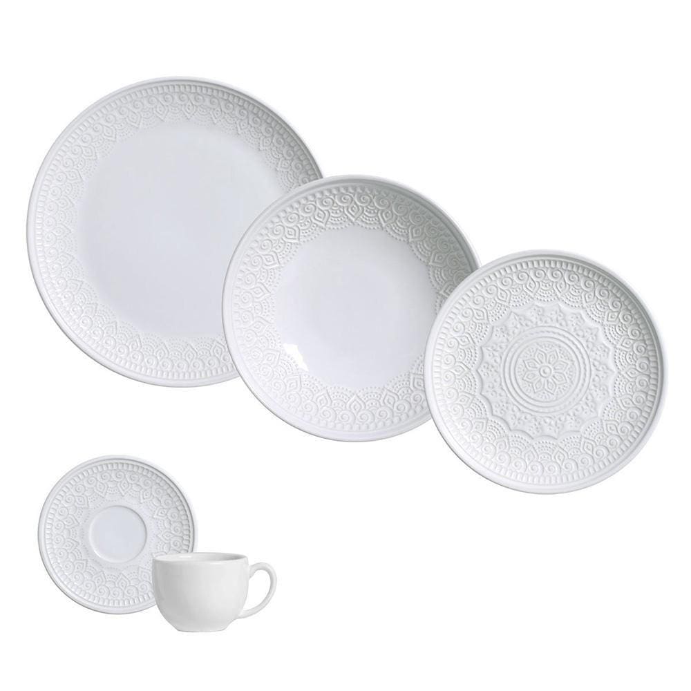 Aparelho De Jantar 30 Peças Agra Branco