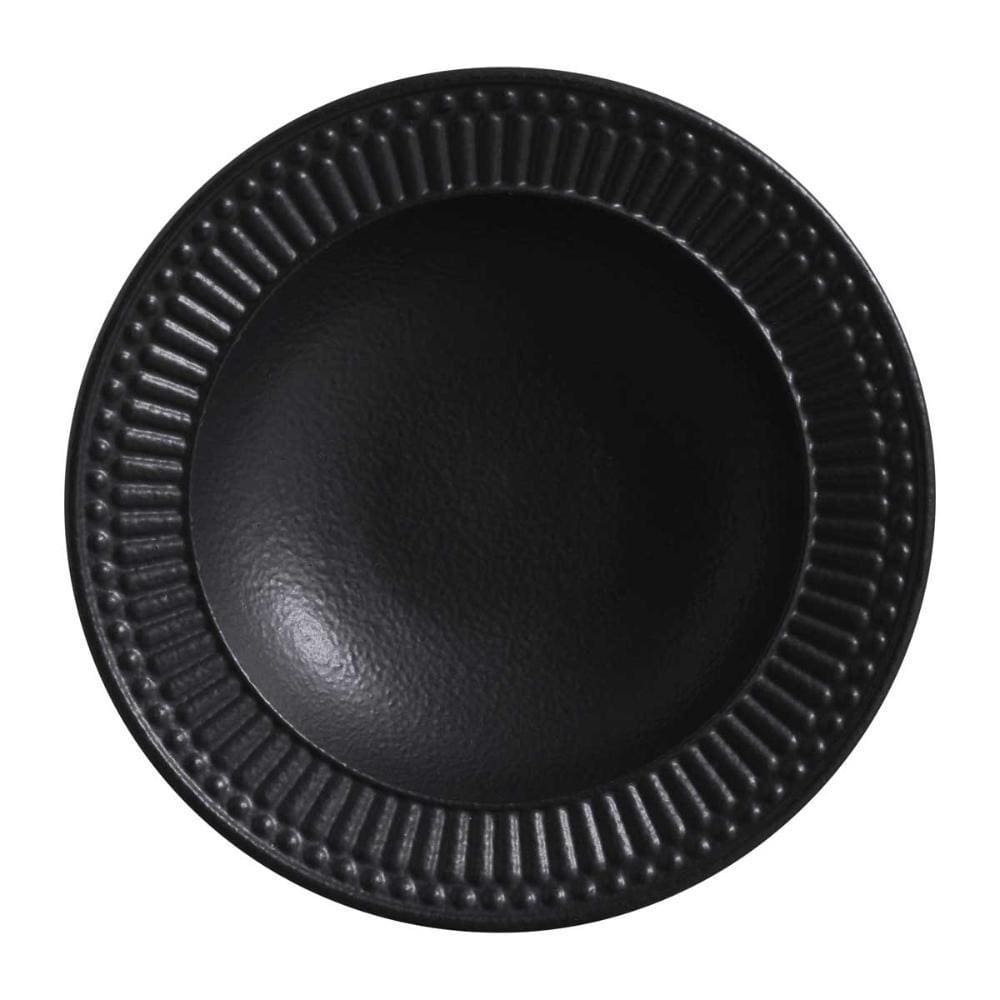 CONJUNTO C/ 6 PRATOS FUNDO GABBRO PRETO MATTE Ø 20,9cm
