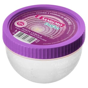 Porta Cebola de Plástico com Tampa Sanremo