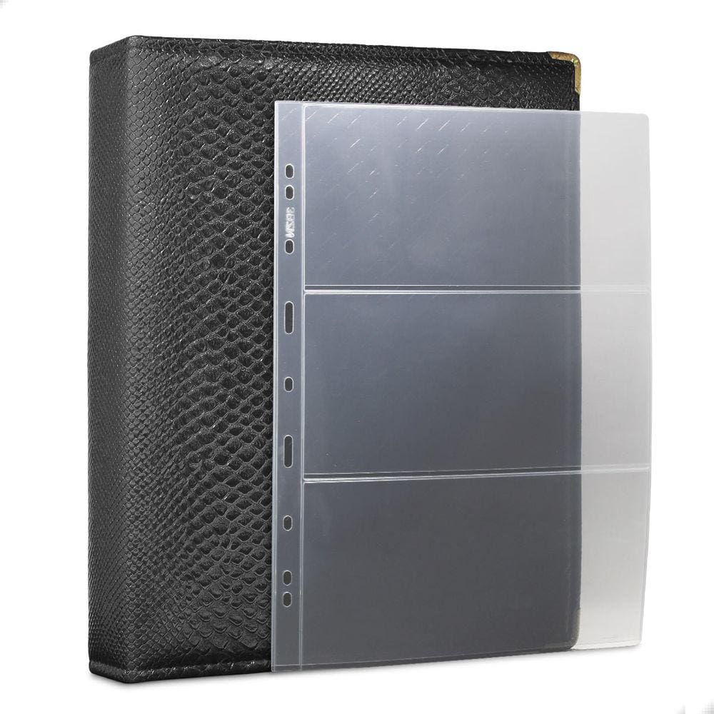 Álbum Fichário 20 Folhas p/ Cédulas 3 Espaços 32x24 Cobra G