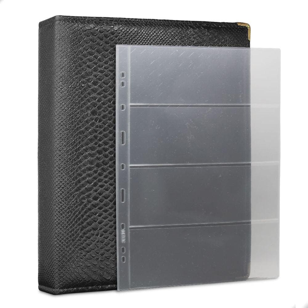 Álbum Fichário 20 Folhas p/ Cédulas 4 Espaços 32x24 Cobra G