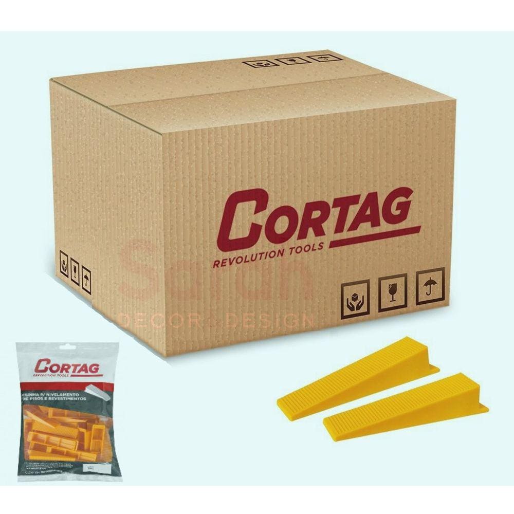Cunha Nivelamento Para Piso Porcelato Largura 23Cm Caixa Com 500 Pcs Linha Smart E Tradicional