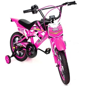 Bicicleta Infantil Moto CROSS ARO 16 Unitoys Rosa