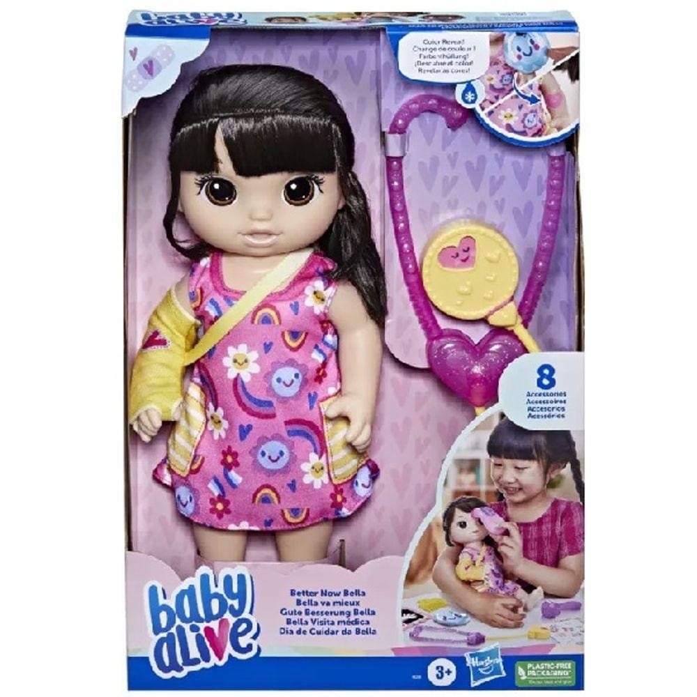 Boneca BABY Alive Dia de Cuidar da Bella Rosa Hasbro F8288
