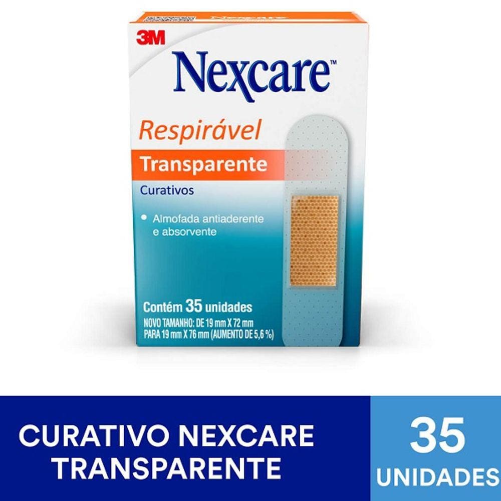 Curativos Nexcare Transparentes C/ 35 Unidades