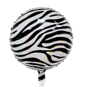 Balão Metalizado Safari Zebra - 18 Polegadas